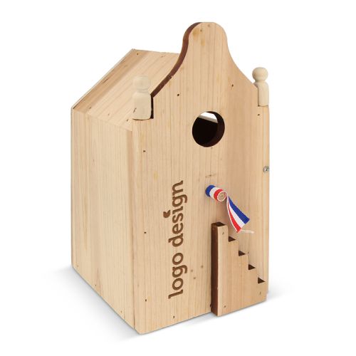 FSC-træ fuglehus - Billede 1